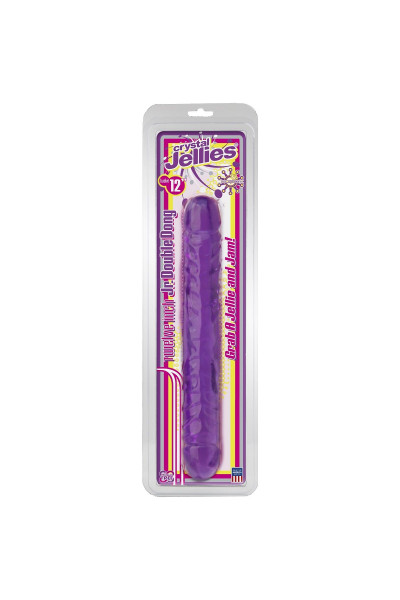 Двухсторонний фиалковый фаллос Crystal Jellies 12 Jr. Double Dong - 30,5 см. Двухсторонний фиалковый фаллос Crystal Jellies 12 Jr. Double Dong - 30,5 см.