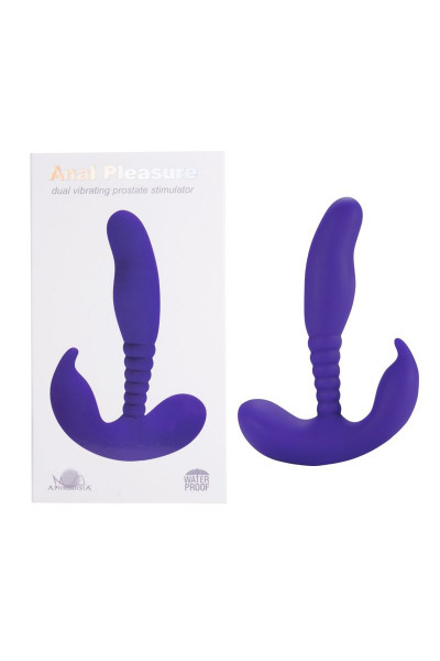 Фиолетовый стимулятор простаты Anal Pleasure Dual Vibrating Prostate Stimulator - 13,5 см. Фиолетовый стимулятор простаты Anal Pleasure Dual Vibrating Prostate Stimulator - 13,5 см.