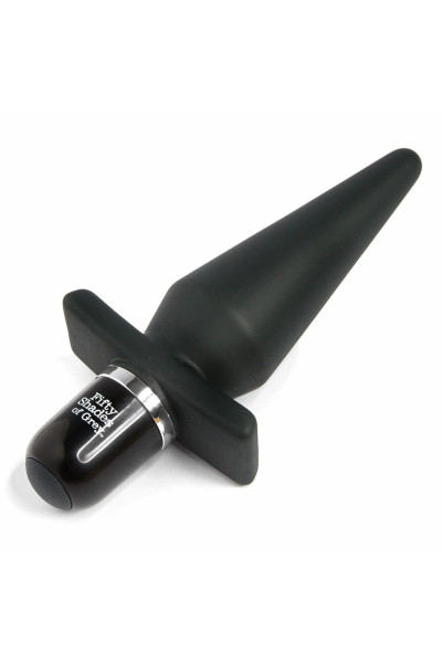 Черная анальная пробка с вибрацией Delicious Fullness Vibrating Butt Plug - 14 см. Черная анальная пробка с вибрацией Delicious Fullness Vibrating Butt Plug - 14 см.