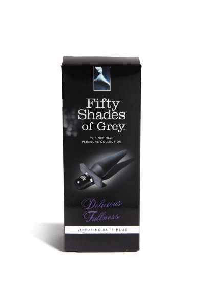 Черная анальная пробка с вибрацией Delicious Fullness Vibrating Butt Plug - 14 см. Черная анальная пробка с вибрацией Delicious Fullness Vibrating Butt Plug - 14 см.