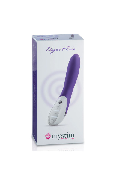 Фиолетовый вибратор Mystim Elegant Eric - 27 см. Фиолетовый вибратор Mystim Elegant Eric - 27 см.