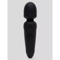 Черный мини-wand Sensation Rechargeable Mini Wand Vibrator - 10,1 см.