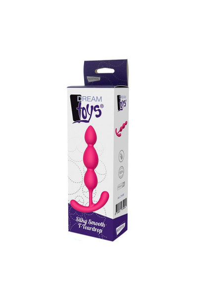 Розовый анальный стимулятор SILKY SMOOTH T-TEARDROP - 11 см. Розовый анальный стимулятор SILKY SMOOTH T-TEARDROP - 11 см.