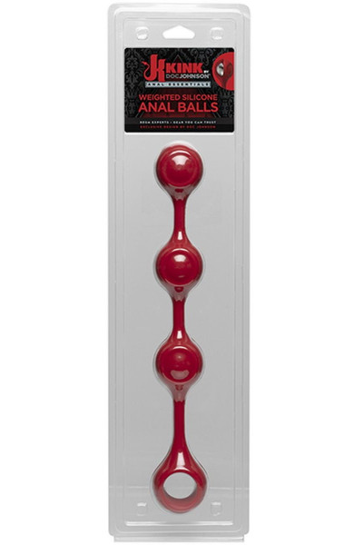 Красные утяжеленные анальные шарики Anal Essentials Weighted Silicone Anal Balls - 34,3 см. Красные утяжеленные анальные шарики Anal Essentials Weighted Silicone Anal Balls - 34,3 см.