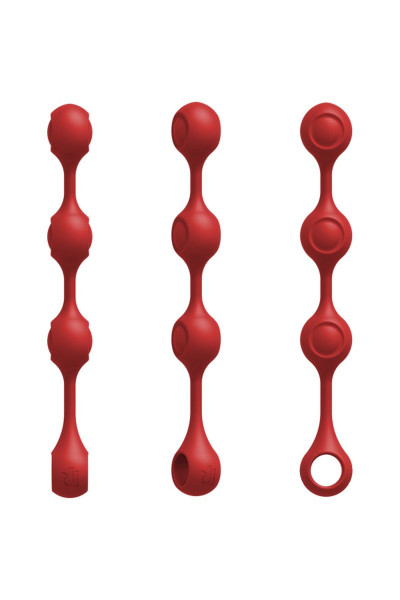 Красные утяжеленные анальные шарики Anal Essentials Weighted Silicone Anal Balls - 34,3 см. Красные утяжеленные анальные шарики Anal Essentials Weighted Silicone Anal Balls - 34,3 см.