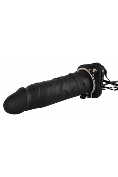 Полый страпон с эффектом увеличения Inflatable Strap-On - 18,5 см. Полый страпон с эффектом увеличения Inflatable Strap-On - 18,5 см.