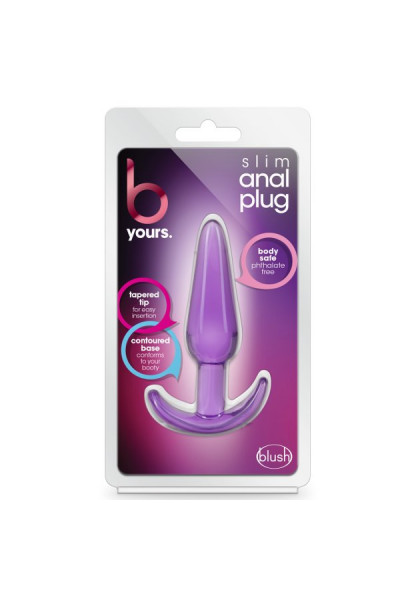 Фиолетовая анальная пробка в форме якоря Slim Anal Plug - 10,8 см. Фиолетовая анальная пробка в форме якоря Slim Anal Plug - 10,8 см.