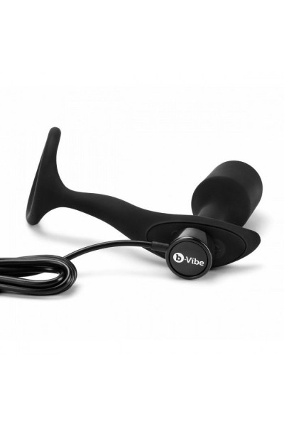 Черная анальная вибропробка с эрекционным кольцом Vibrating Snug Tug M Черная анальная вибропробка с эрекционным кольцом Vibrating Snug Tug M