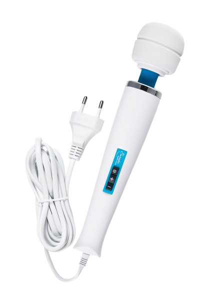 Белый вибромассажёр Magic Wand Europe - 31,5 см. Белый вибромассажёр Magic Wand Europe - 31,5 см.