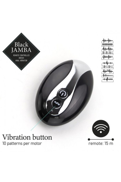 Универсальный анальный массажер Black Jamba Anal Vibrator - 12 см. Универсальный анальный массажер Black Jamba Anal Vibrator - 12 см.