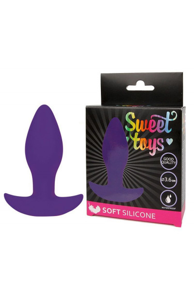 Фиолетовая анальная втулка Sweet Toys - 8,5 см. Фиолетовая анальная втулка Sweet Toys - 8,5 см.