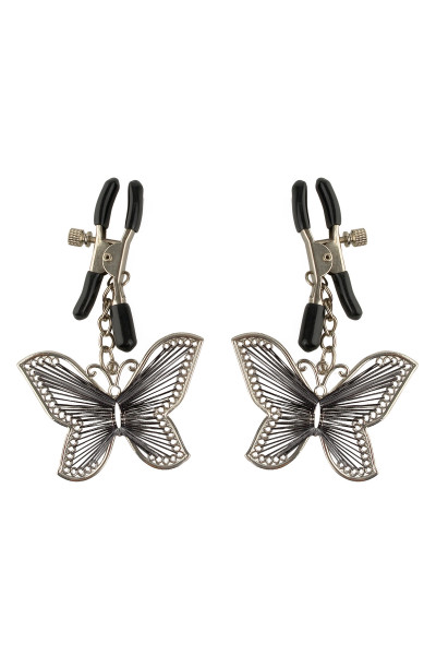 Зажимы на соски с бабочками Butterfly Nipple Clamps Зажимы на соски с бабочками Butterfly Nipple Clamps