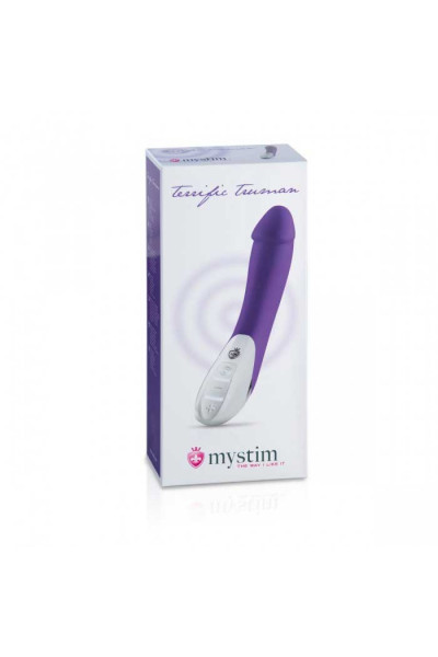 Фиолетовый вибратор Mystim Terrific Truman - 27 см. Фиолетовый вибратор Mystim Terrific Truman - 27 см.