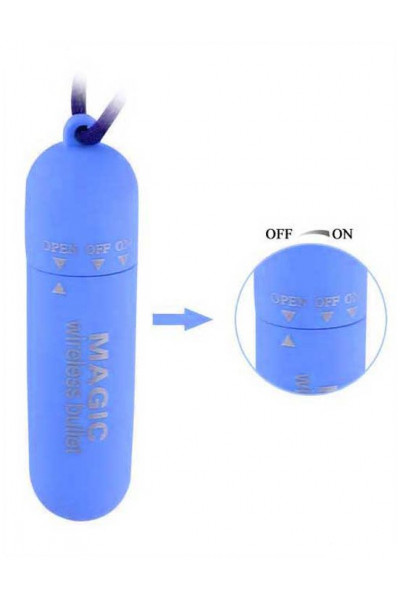 Голубая вибропуля Magic bullet - 7 см. Голубая вибропуля Magic bullet - 7 см.