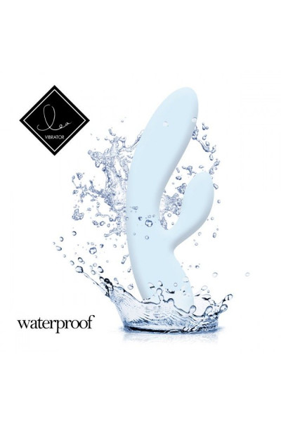 Нежно-голубой вибратор-кролик Lea Rabbit Vibrator - 20,2 см. Нежно-голубой вибратор-кролик Lea Rabbit Vibrator - 20,2 см.