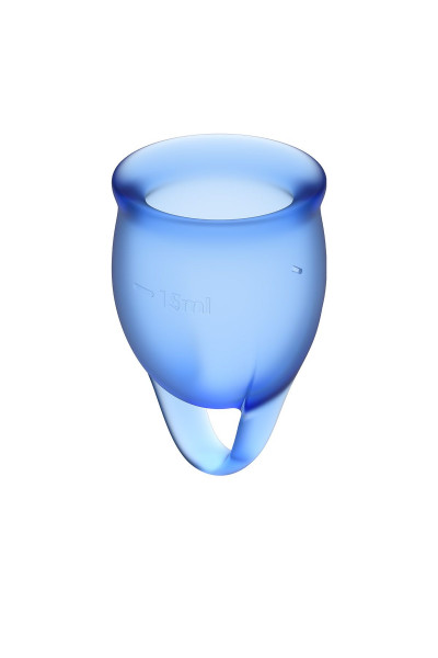 Набор синих менструальных чаш Feel confident Menstrual Cup Набор синих менструальных чаш Feel confident Menstrual Cup