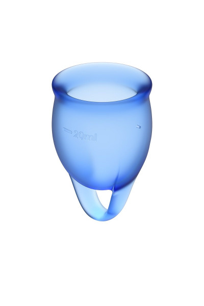 Набор синих менструальных чаш Feel confident Menstrual Cup Набор синих менструальных чаш Feel confident Menstrual Cup