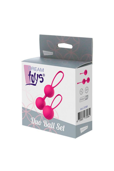 Набор розовых вагинальных шариков PLEASURE BALLS EGGS DUO BALL SET Набор розовых вагинальных шариков PLEASURE BALLS EGGS DUO BALL SET