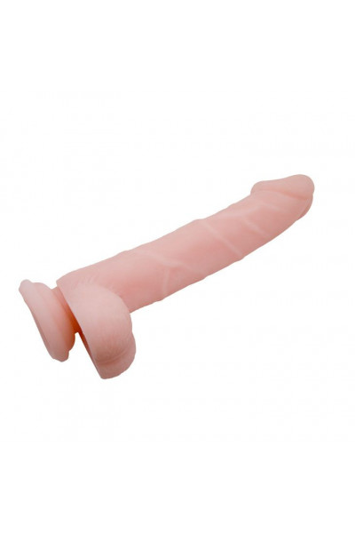 Телесный фаллоимитатор на присоске Super Dildo - 22 см. Телесный фаллоимитатор на присоске Super Dildo - 22 см.