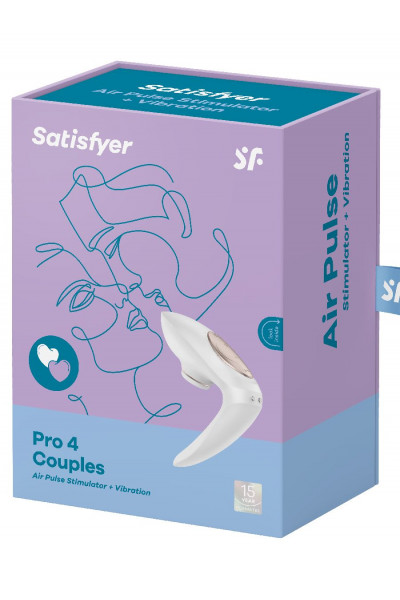 Вибро-вакуумно-волновой стимулятор для пар Satisfyer Pro 4 Couples Вибро-вакуумно-волновой стимулятор для пар Satisfyer Pro 4 Couples