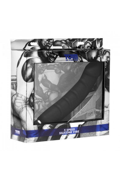 Ребристый анальный вибратор 5 Speed Silicone Vibe - 24 см. Ребристый анальный вибратор 5 Speed Silicone Vibe - 24 см.
