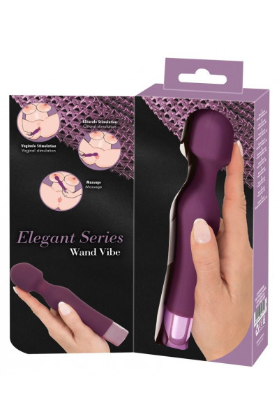 Фиолетовый жезловый вибратор Wand Vibe - 18,4 см. Фиолетовый жезловый вибратор Wand Vibe - 18,4 см.