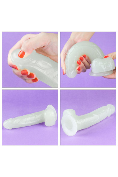 Прозрачный, светящийся в темноте фаллоимитатор Lumino Play Dildo - 19 см. Прозрачный, светящийся в темноте фаллоимитатор Lumino Play Dildo - 19 см.