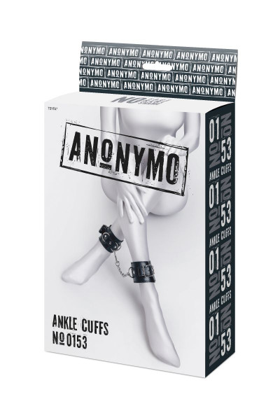 Черные оковы Anonymo из искусственной кожи Черные оковы Anonymo из искусственной кожи