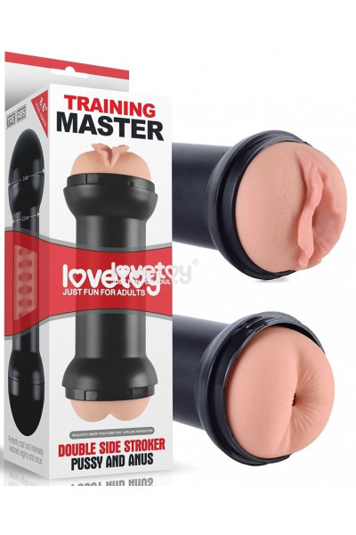 Телесный двусторонний мастурбатор Training Master Double Side Stroker Pussy and Anus Телесный двусторонний мастурбатор Training Master Double Side Stroker Pussy and Anus