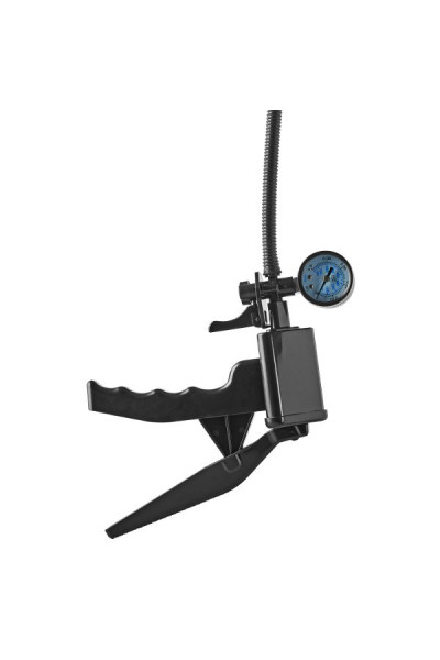 Прозрачная вакуумная помпа с манометром Deluxe Pistol Penis Pump Прозрачная вакуумная помпа с манометром Deluxe Pistol Penis Pump
