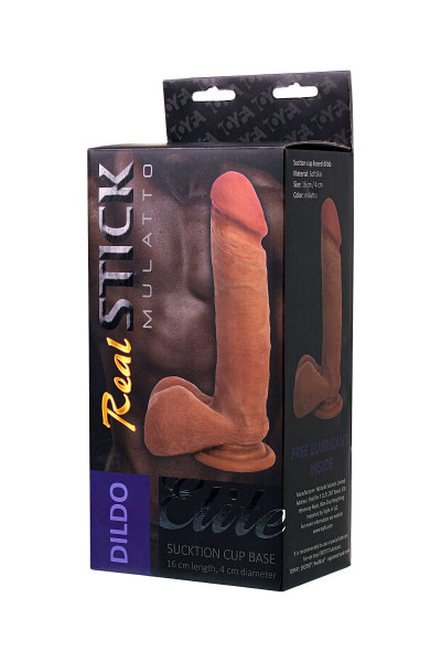 Фаллоимитатор-мулат TOYFA RealStick Elite Mulatto - 21 см. Фаллоимитатор-мулат TOYFA RealStick Elite Mulatto - 21 см.