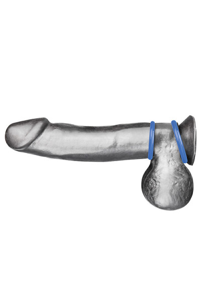 Набор из двух голубых силиконовых колец разного диаметра SILICONE COCK RING SET Набор из двух голубых силиконовых колец разного диаметра SILICONE COCK RING SET