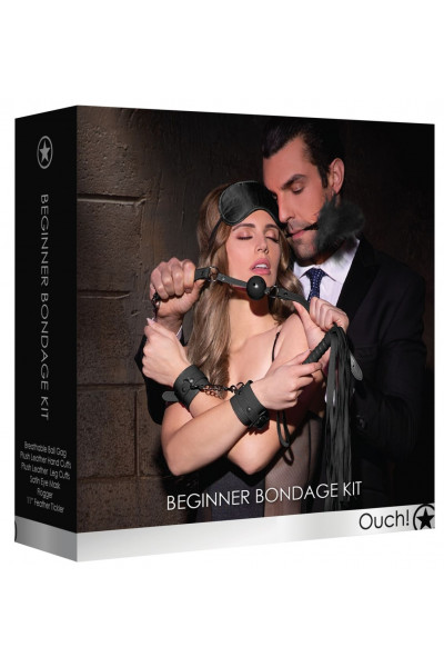 Черный игровой набор Beginners Bondage Kit Черный игровой набор Beginners Bondage Kit