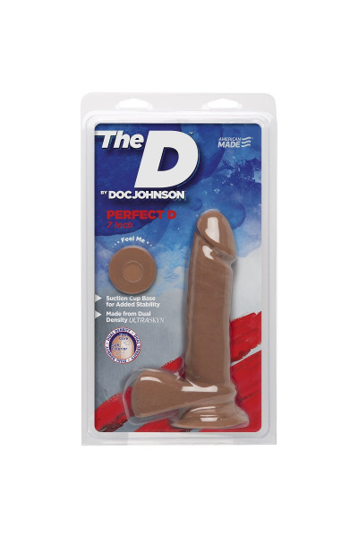 Фаллоимитатор-мулат The D Perfect D 7 Caramel - 17,8 см. Фаллоимитатор-мулат The D Perfect D 7 Caramel - 17,8 см.