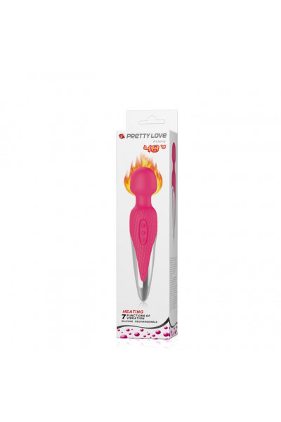 Розовый вибратор-жезл с функцией нагрева Antony Розовый вибратор-жезл с функцией нагрева Antony