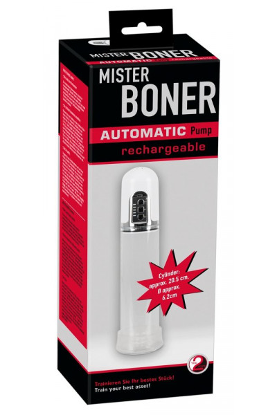 Белая автоматическая вакуумная помпа Mister Boner Белая автоматическая вакуумная помпа Mister Boner