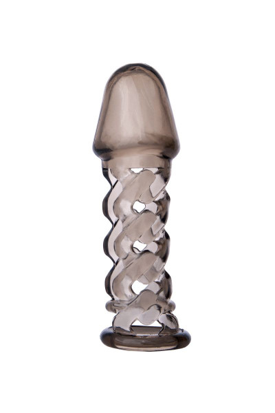 Дымчатая закрытая насадка на пенис ToyFa XLover - 11,5 см. Дымчатая закрытая насадка на пенис ToyFa XLover - 11,5 см.