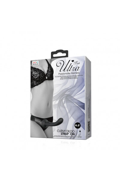 Страпон с изогнутой головкой Ultra Harness Curvy Dildo - 15,8 см. Страпон с изогнутой головкой Ultra Harness Curvy Dildo - 15,8 см.