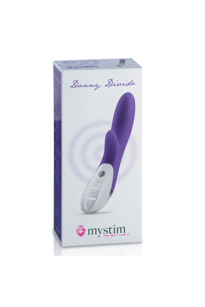 Фиолетовый вибратор Mystim Danny Divido - 27 см. Фиолетовый вибратор Mystim Danny Divido - 27 см.