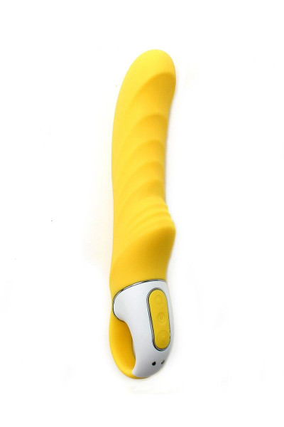 Жёлтый вибратор Satisfyer Yummy Sunshine - 22,5 см. Жёлтый вибратор Satisfyer Yummy Sunshine - 22,5 см.