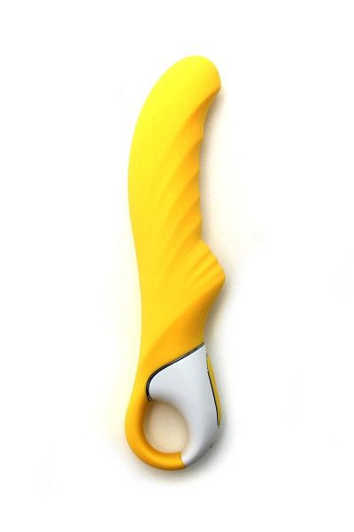 Жёлтый вибратор Satisfyer Yummy Sunshine - 22,5 см. Жёлтый вибратор Satisfyer Yummy Sunshine - 22,5 см.
