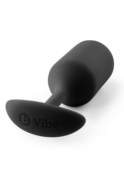 Чёрная пробка для ношения B-vibe Snug Plug 3 - 12,7 см. Чёрная пробка для ношения B-vibe Snug Plug 3 - 12,7 см.