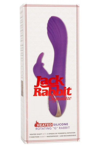 Фиолетовый вибратор-кролик с нагревом Jack Rabbit Signature Heated Silicone Rotating - 21,5 см. Фиолетовый вибратор-кролик с нагревом Jack Rabbit Signature Heated Silicone Rotating - 21,5 см.