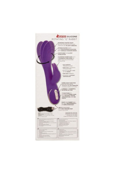 Фиолетовый вибратор-кролик с нагревом Jack Rabbit Signature Heated Silicone Rotating - 21,5 см. Фиолетовый вибратор-кролик с нагревом Jack Rabbit Signature Heated Silicone Rotating - 21,5 см.