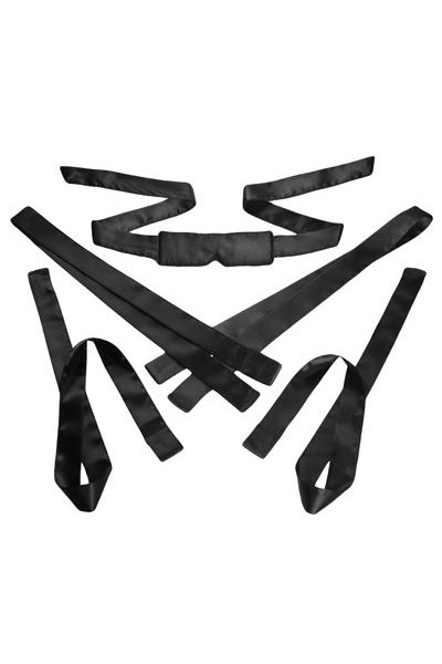Бондажный набор из сатиновых лент Bordeaux 5 Piece Satin Bondage Set Бондажный набор из сатиновых лент Bordeaux 5 Piece Satin Bondage Set