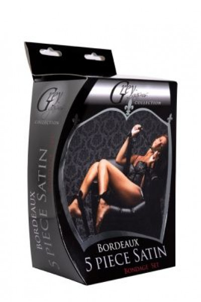 Бондажный набор из сатиновых лент Bordeaux 5 Piece Satin Bondage Set Бондажный набор из сатиновых лент Bordeaux 5 Piece Satin Bondage Set