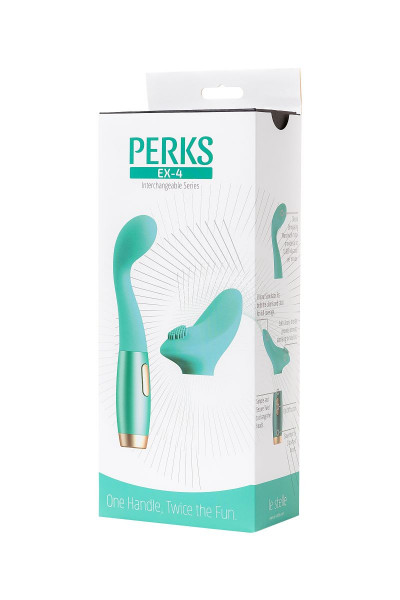 Нереалистичный вибратор Le Stelle PERKS SERIES EX-4 с 2 сменными насадками Нереалистичный вибратор Le Stelle PERKS SERIES EX-4 с 2 сменными насадками
