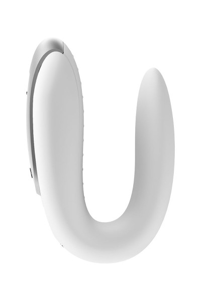 Белый вибромассажёр для пар Satisfyer Double Fun Белый вибромассажёр для пар Satisfyer Double Fun