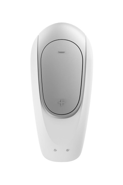 Белый вибромассажёр для пар Satisfyer Double Fun Белый вибромассажёр для пар Satisfyer Double Fun