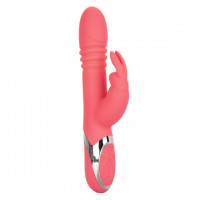 Коралловый вибромассажер-кролик Enchanted Exciter с поступательными движениями
